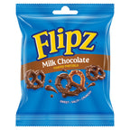 Flipz Milk Chocolate Coated Pretzels 39g (Pack of 10)