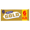 McVitie's Gold Caramel Flavour Biscuits 6 Bars (110g) (Pack of 12)