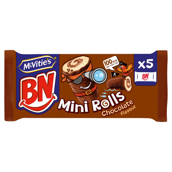 McVitie's BN 5 Mini Rolls Chocolate Flavour 109g (Pack of 12)