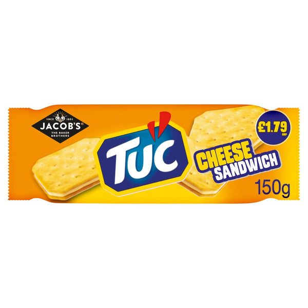 Jacob's TUC Cheese Sandwich Biscuits 150g (Pack of 12)