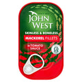 John West Mackerel Fillets in Tomato Sauce 115g (Pack of 10)