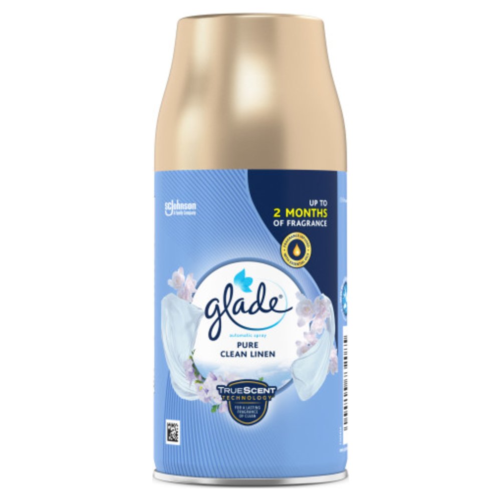 Glade Automatic Spray Refill Air Freshener Clean Linen 296ml (Pack of 4)