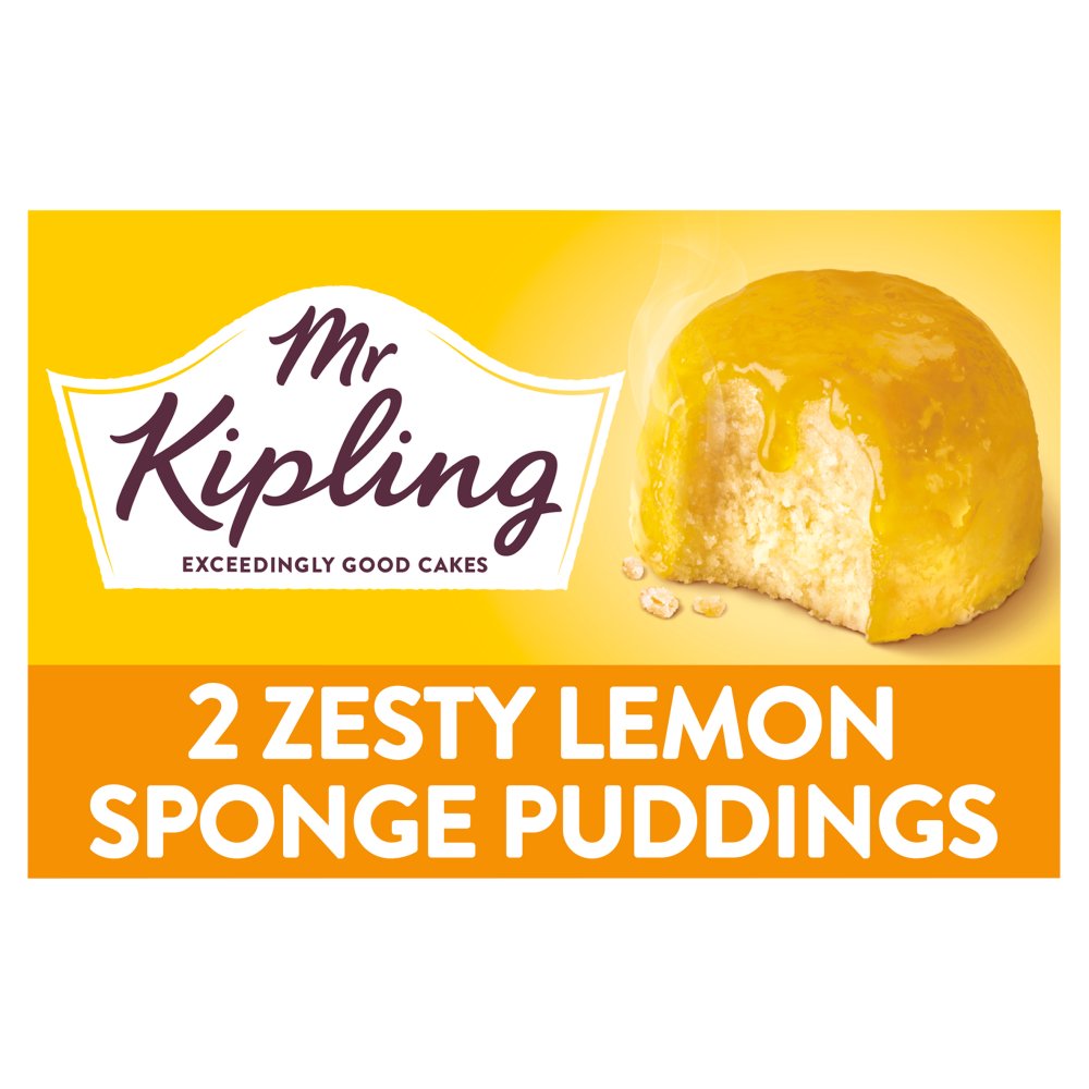 Mr Kipling Sponge Puddings Sticky Lemon 2 x 95g (Pack of 4)