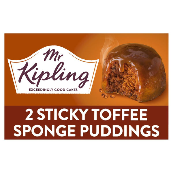 Mr Kipling Sponge Puddings Sticky Toffee 2 x 95g (Pack of 4)