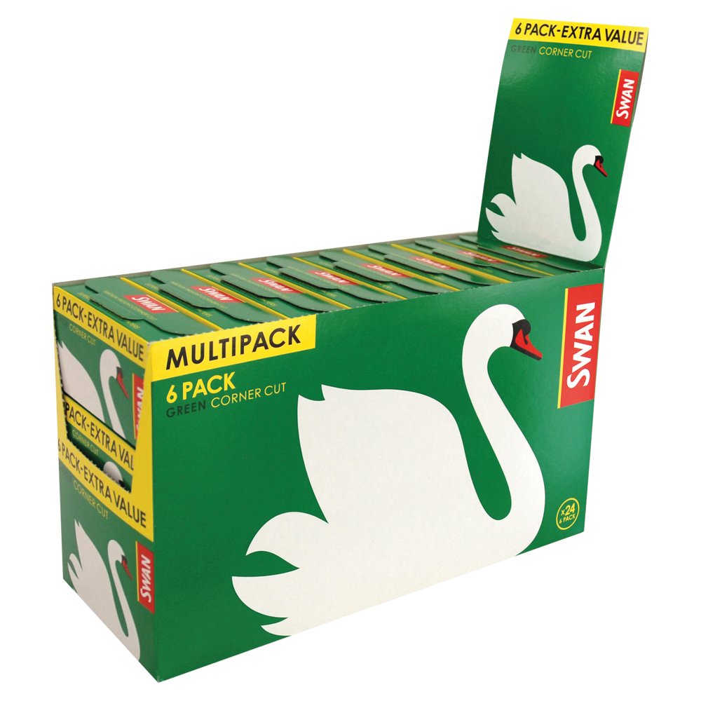 Swan Green Corner Cut 6 Pack (Pack of 24)