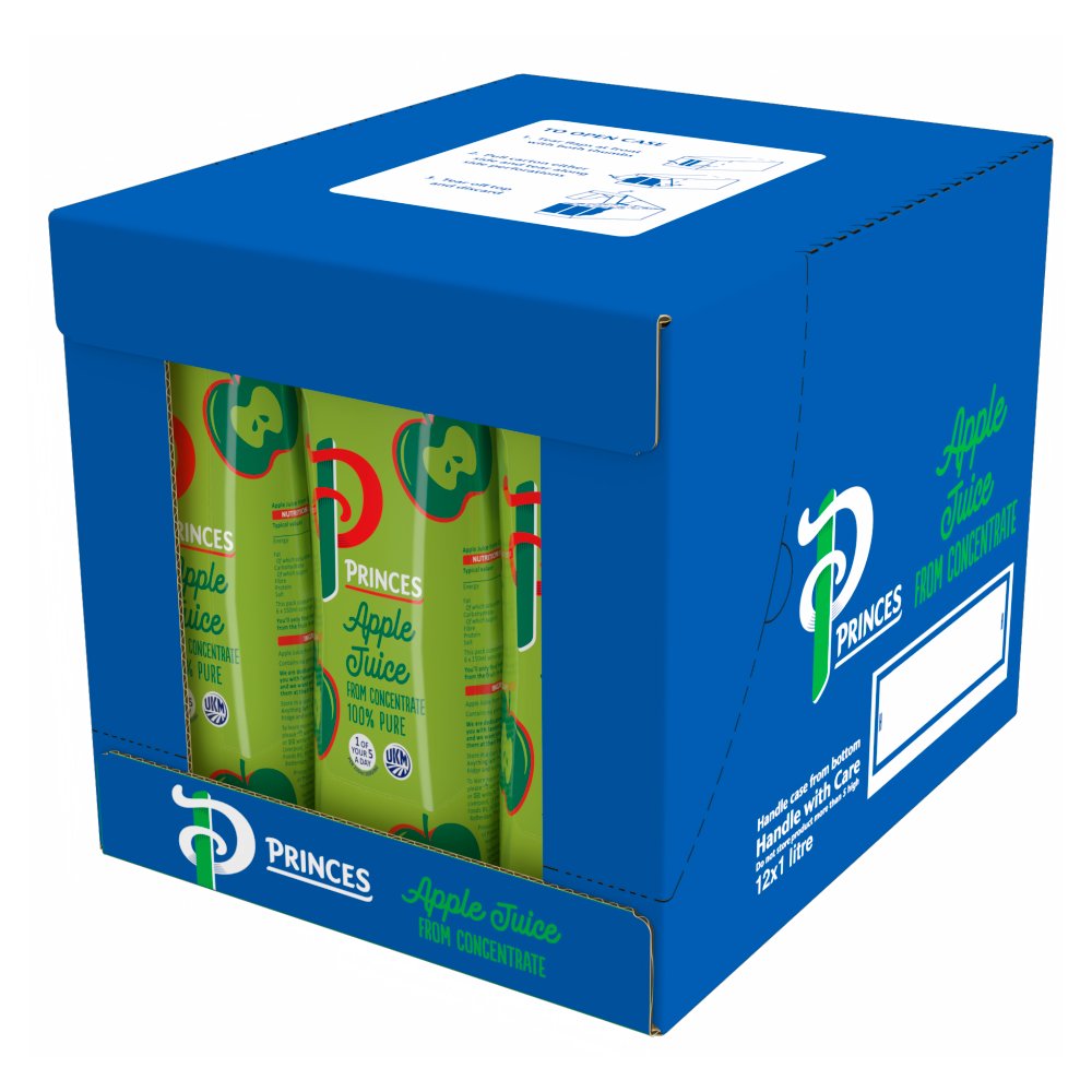 Princes Apple Juice from Concentrate 12 x 1 litre