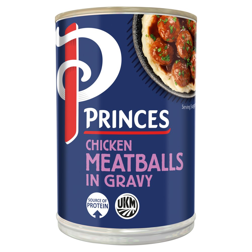 Princes Chicken Meatballs in Gravy 370g (Pack of 6)