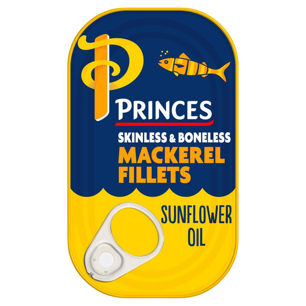 Princes Mackerel Fillets Sunflower Oil 125g (Pack of 10)