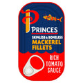 Princes Mackerel Fillets in a Rich Tomato Sauce 125g (Pack of 10)