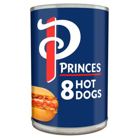 Princes 8 Hot Dogs 400g (Pack of 12)