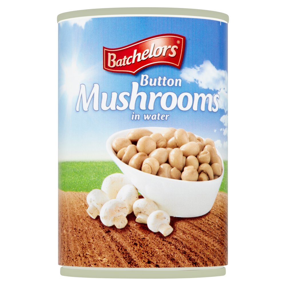 Bachelors Button Mushrooms in Water 285g (Pack of 12)