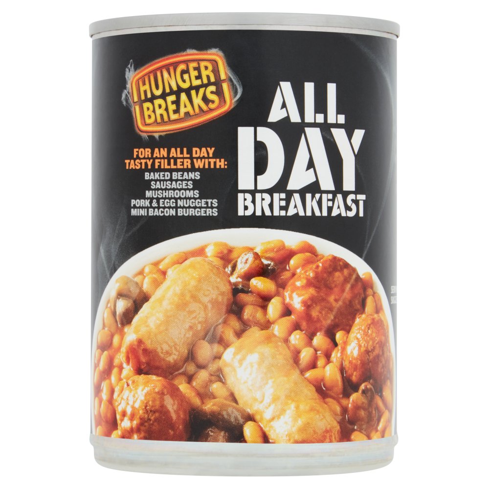 Hunger Breaks All Day Breakfast 395g (Pack of 6)