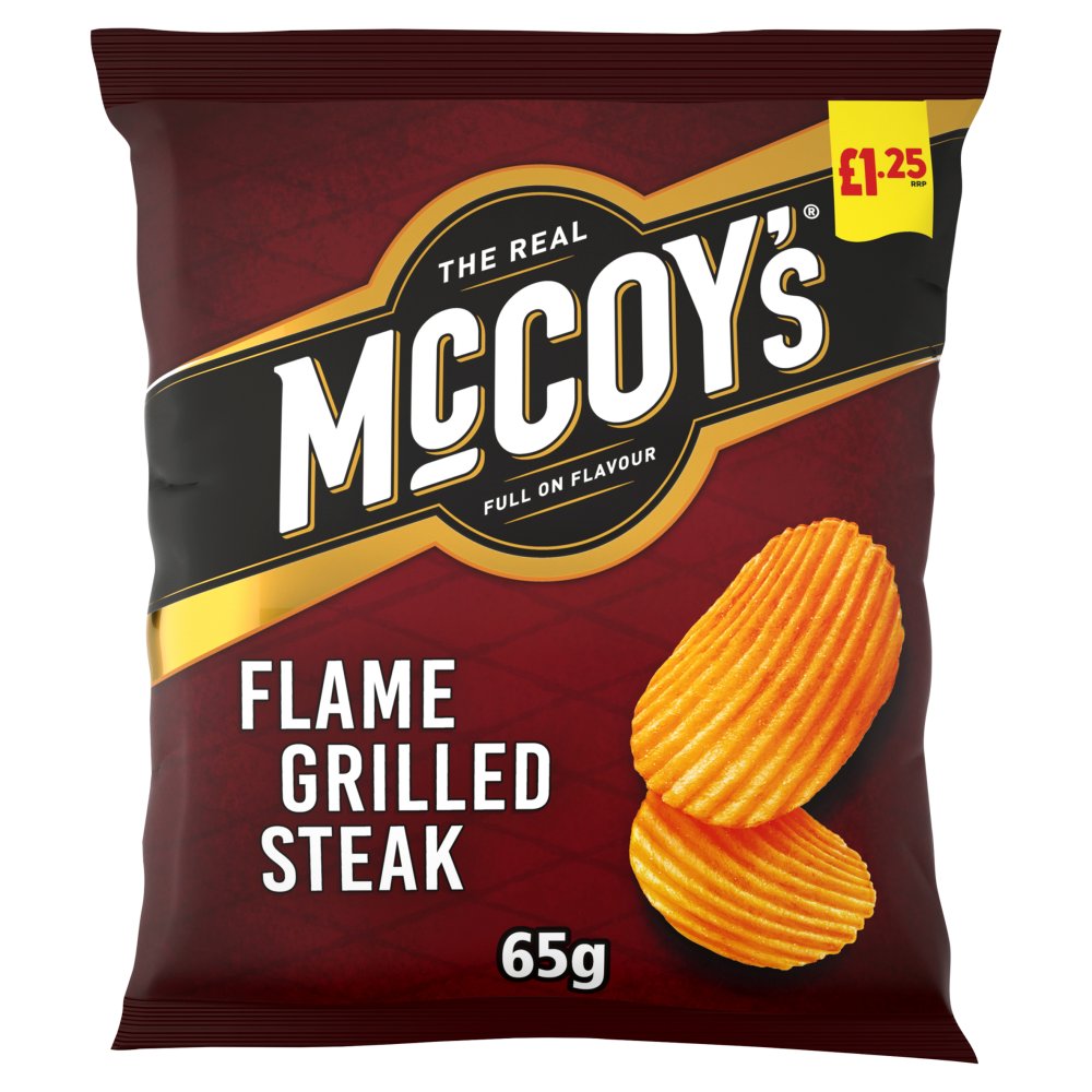 McCoy's Flame Grilled Steak Sharing Crisps 65g (Pack of 20)