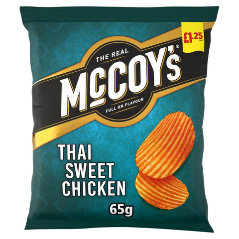 McCoy's Thai Sweet Chicken Sharing Crisps 65g (Pack of 20)