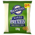 Penn State Sour Cream & Chive Pretzels 120g (Pack of 14)