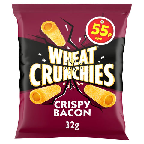 Wheat Crunchies Bacon Crisps 32g (Pack of 30)