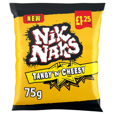Nik Naks Tangy 'N' Cheesy Crisps 75g (Pack of 20)