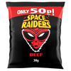 Space Raiders Beef Crisps 30g (Pack of 36)