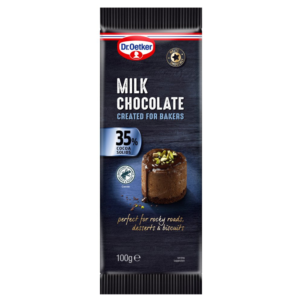 Dr. Oetker Milk Chocolate Bar 100g (Pack of 22)