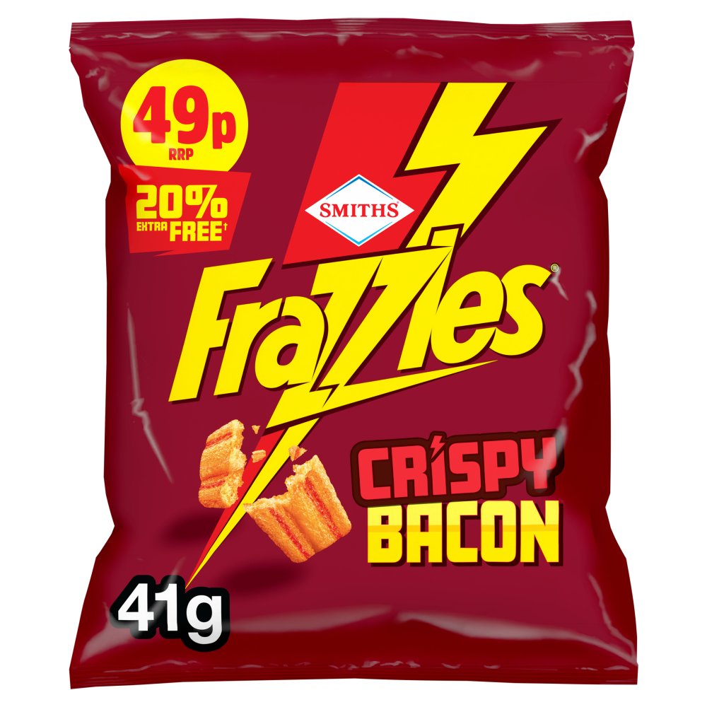 Smiths Frazzles Bacon Crisps 41g (Pack of 30)