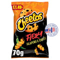 Cheetos Fiery Jalapeno & Cheese Sharing Crisps 70g (Pack of 12)