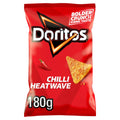 Doritos Chilli Heatwave Tortilla Chips Sharing Bag Crisps 180g (Pack of 12)