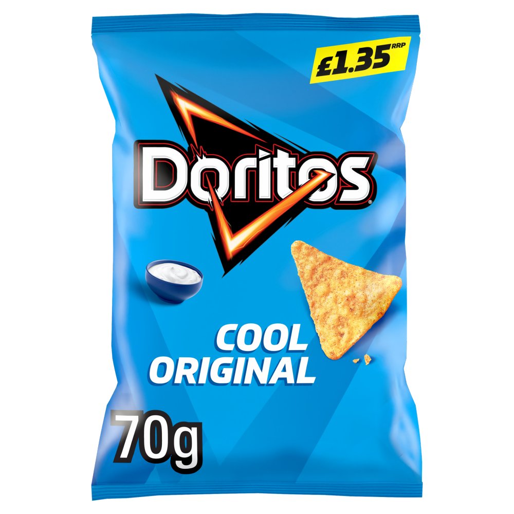 Doritos Cool Original Tortilla Chips Crisps 70g (Pack of 18)