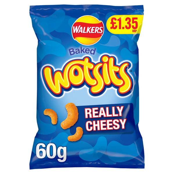 Walkers Wotsits Cheese Sharing Crisps 60g (Pack of 18)