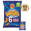 Walkers Wotsits Really Cheesy Multipack Snacks Crisps 6x16.5g (Pack of 12)