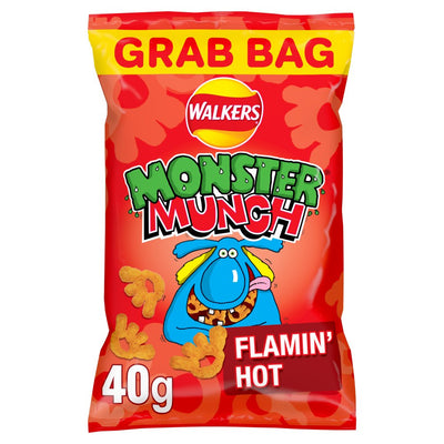 Walkers Monster Munch Sweet & Spicy Grab Bag Crisps 40g (Pack of 35)