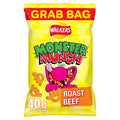 Walkers Monster Munch Roast Beef Snacks Crisps 40g (Pack of 35)