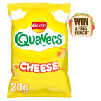 Walkers Quavers Cheese Snacks Crisps 20g (Pack of 32)