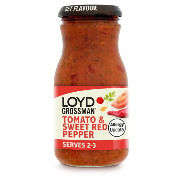 Loyd Grossman Tomato & Sweet Red Pepper 350g (Pack of 6)