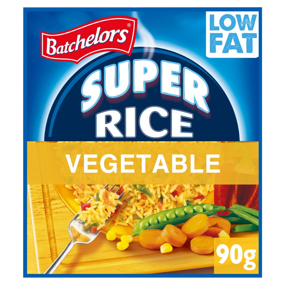 Batchelors Super Rice Golden Vegetable Flavour Packet Rice 90g (Pack of 11)