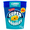 Batchelors Super Noodles Curry Flavour Instant Noodle Pot 75g (Pack of 8)
