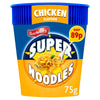 Batchelors Super Noodles Chicken Flavour Instant Noodle Pot 75g (Pack of 8)