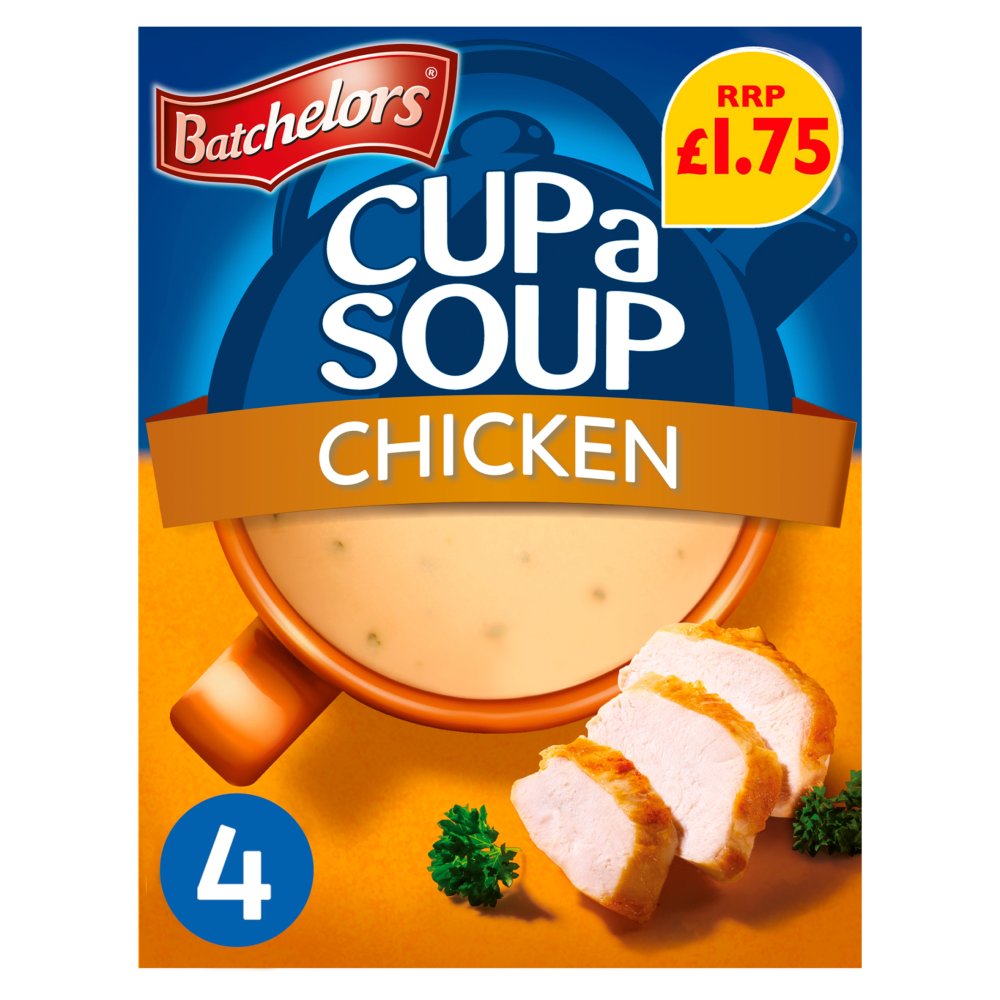 Batchelors Cup a Soup Chicken 4 Instant Soup Sachets 81g ( Pack of  9)