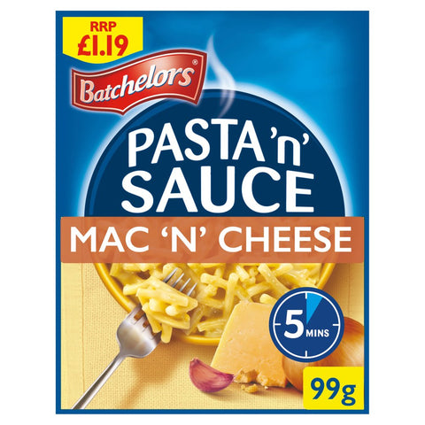 Batchelors Pasta 'n' Sauce Mac 'n' Cheese Pasta Sachet 99g (Pack of 7)