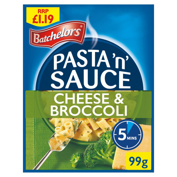Batchelors Pasta 'n' Sauce Cheese & Broccoli Pasta Sachet 99g (Pack of 7)