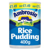 Ambrosia Ready To Serve Rice Pudding Can 400g (Pack of 12)