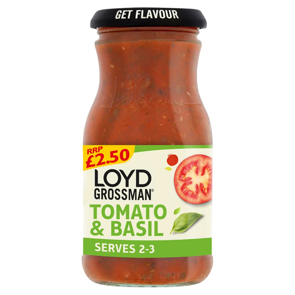 Loyd Grossman Tomato & Basil 350g (Pack of 6)