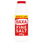 Saxa Fine Salt 675g (Pack of 12)
