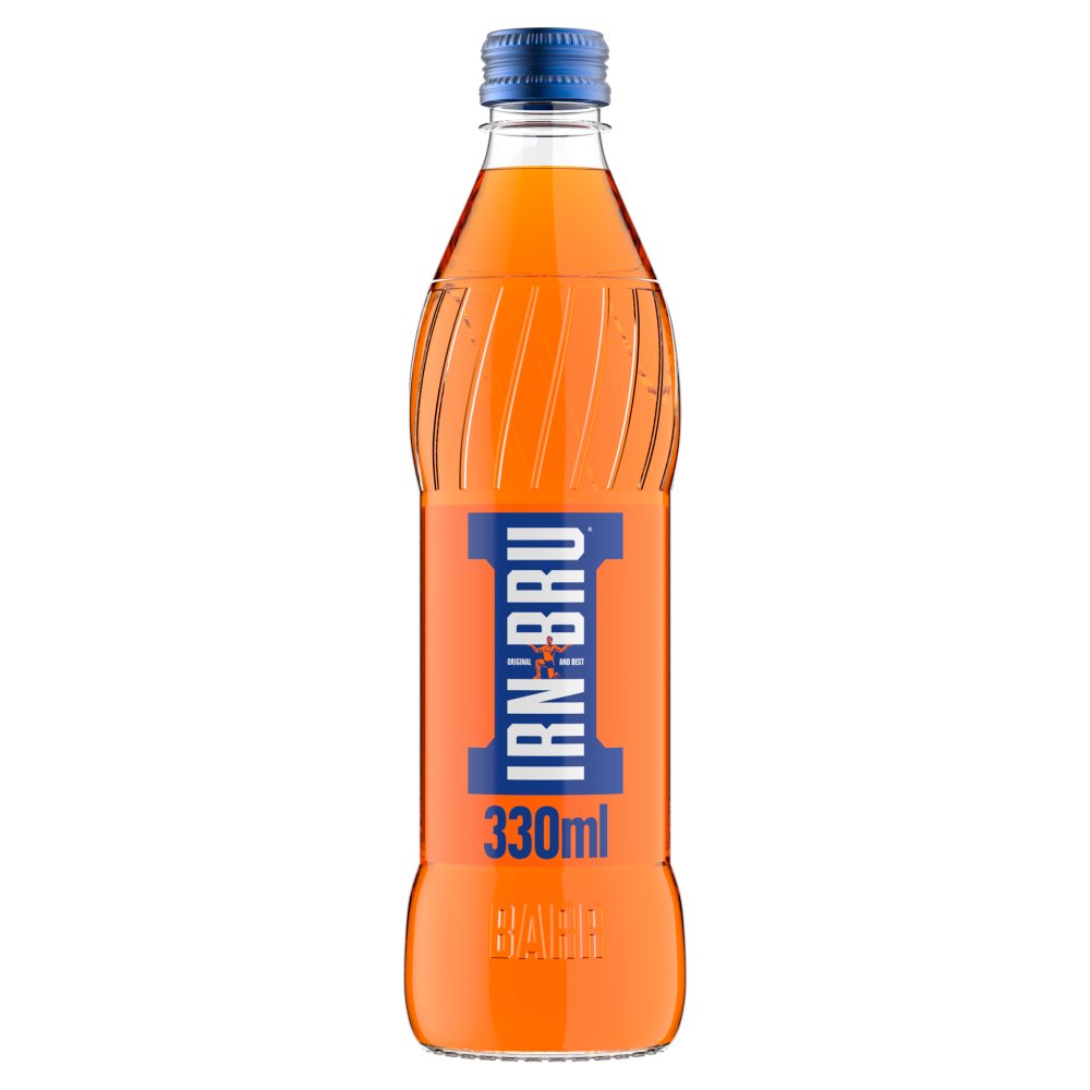 IRN-BRU Soft Drink Glass Bottle 330ml (Pack of 24)