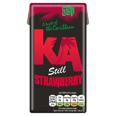KA Still Strawberry Juice 288ml (Pack of 27)