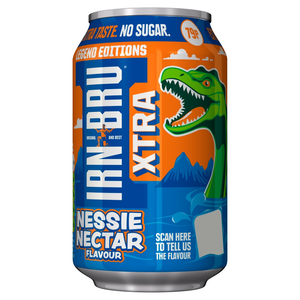 Irn-Bru Xtra Nessie Nectar Flavour 330ml (Pack of 24)