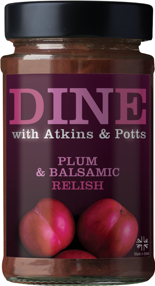 ATKINS & POTTS Plum & Balsamic Chutney 250g (Pack of 6)