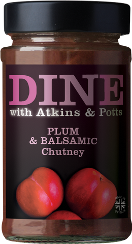 ATKINS & POTTS Plum & Balsamic Chutney 220g (Pack of 6)