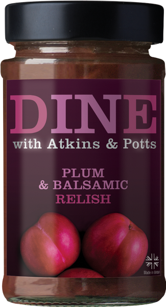 ATKINS & POTTS Plum & Balsamic Chutney 250g (Pack of 6)