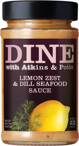 ATKINS & POTTS Lemon Zest & Dill Seafood Sauce 180g (Pack of 6)