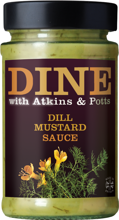 ATKINS & POTTS Dill Mustard Sauce 185g (Pack of 6)